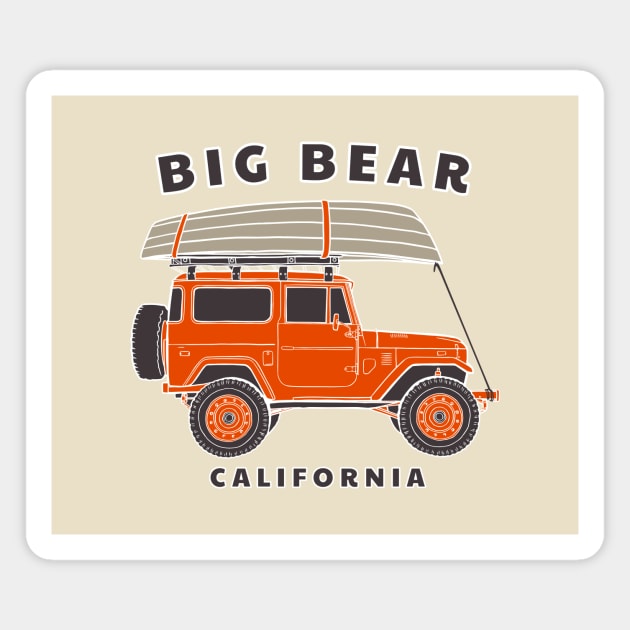 Big Bear California Magnet by TravelBadge